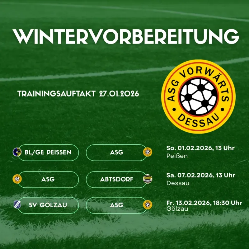 Es geht wieder los- ASG startet Vorbereitung auf die Rückrunde