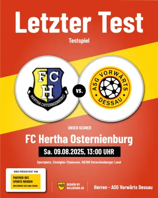 (1M) Letzter Test in Osternienburg