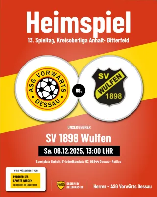 (1M) Heimspielabschluss 2025- ASG empfängt Wulfen