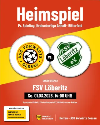 (1M) Löberitz kommt- ASG mit erstem Heimspiel 2026