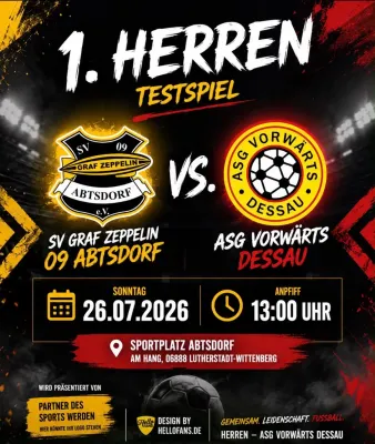 (1M) Test in Abtsdorf- ASG auswärts gefordert