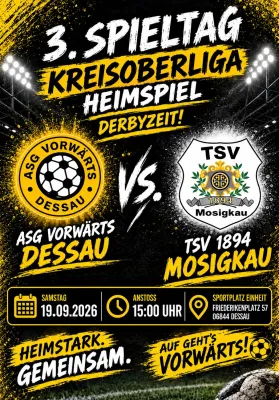 (1M) Stadtduell gegen Mosigkau- ASG will sich oben festsetzen