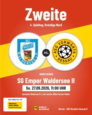 (2M) Zweite zur Frühstückszeit am Sonntag- Waldersee II wartet