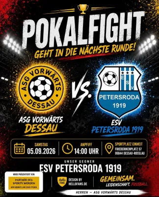 (1M) Es wird nicht leichter- Petersroda kommt im Pokal